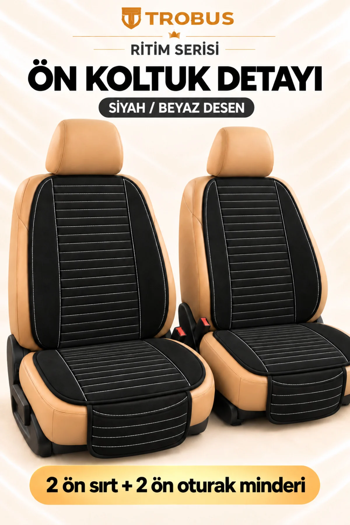 Ritim Renault Taliant 2021 ve Sonrası Baby Face 5'li Koltuk Minderi Siyah Beyaz Desen Ritim Renault Taliant 2021 ve Sonrası Baby Face 5'li Koltuk Minderi Siyah Beyaz Desen