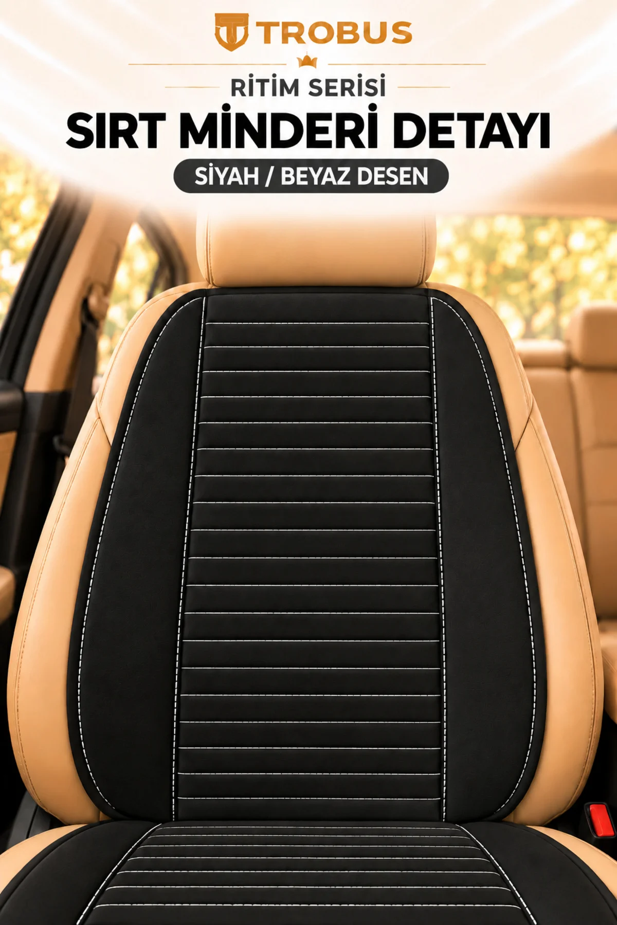 Ritim Toyota Corolla HB ve Auris 2007 ve Sonrası Baby Face Ön İkili Koltuk Minderi Siyah Beyaz Desen Ritim Toyota Corolla HB ve Auris 2007 ve Sonrası Baby Face Ön İkili Koltuk Minderi Siyah Beyaz Desen - Görsel 7