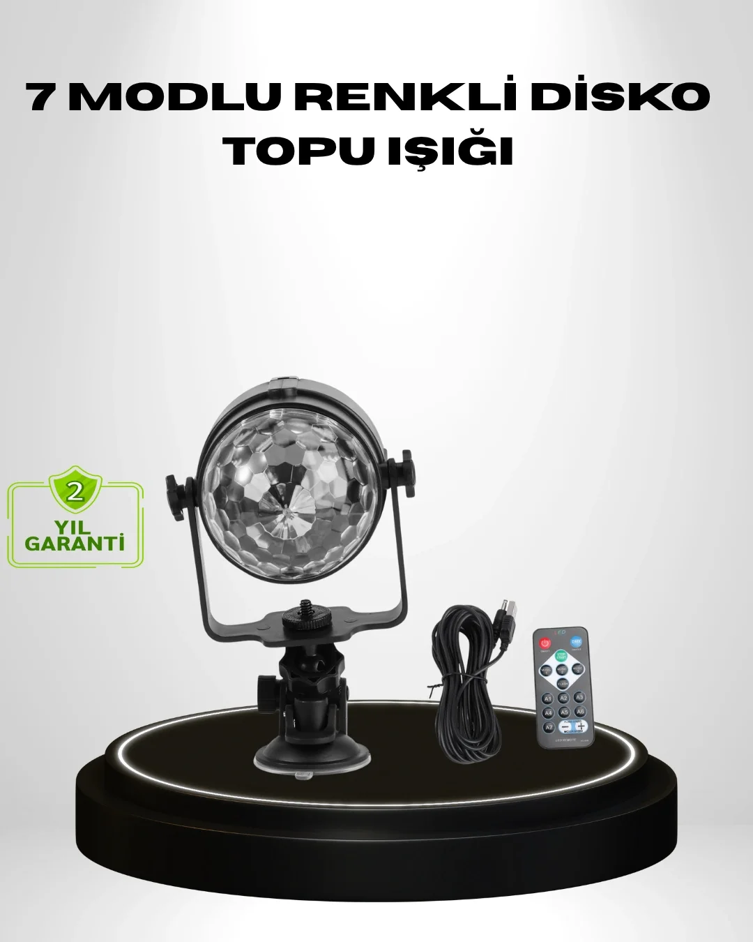 Ritme Duyarlı LED Disko Topu – Renkli Işık Gösterili Parti Lambası Fiyatı, Yorumları ve Özellikleri