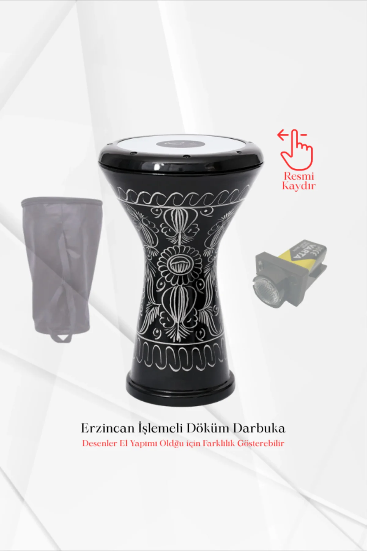 Ritme Duyarlı Mavi Işıklı Erzincan İşlemeli Döküm Darbuka Kılıfı Ritme Duyarlı Mavi Işıklı Erzincan İşlemeli Döküm Darbuka Kılıfı