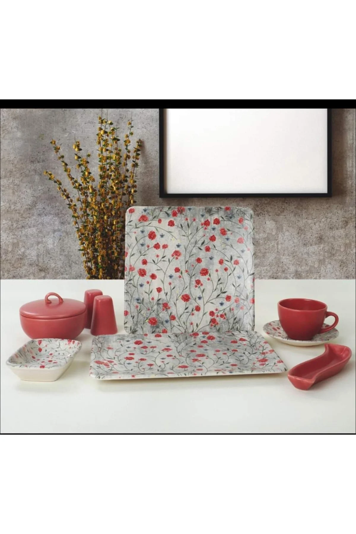 Riva 30 Prç Kare Kahvaltı Takımı Rd-266k