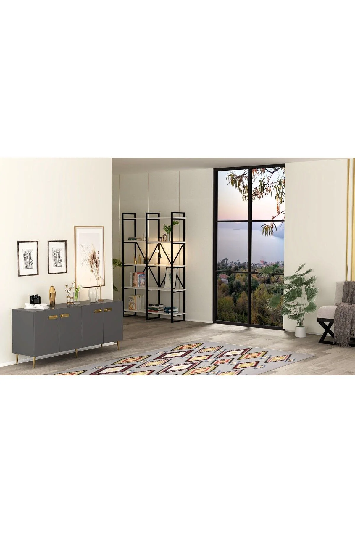 RİVA KONSOL 4 KAPAKLI BEYAZ