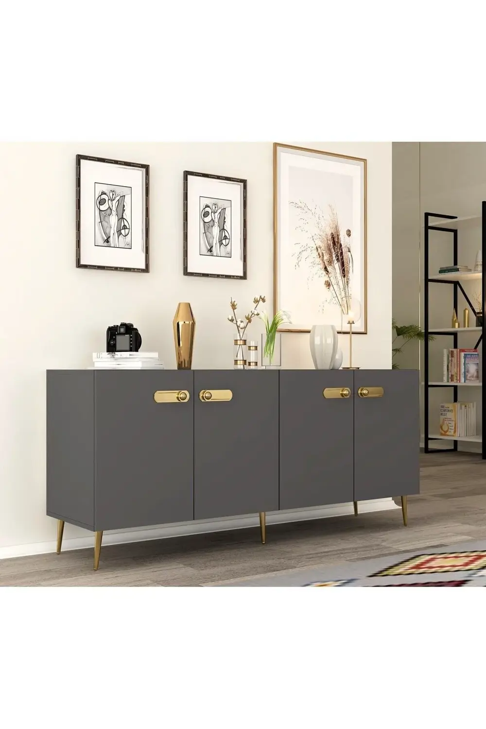 RİVA KONSOL 4 KAPAKLI BEYAZ