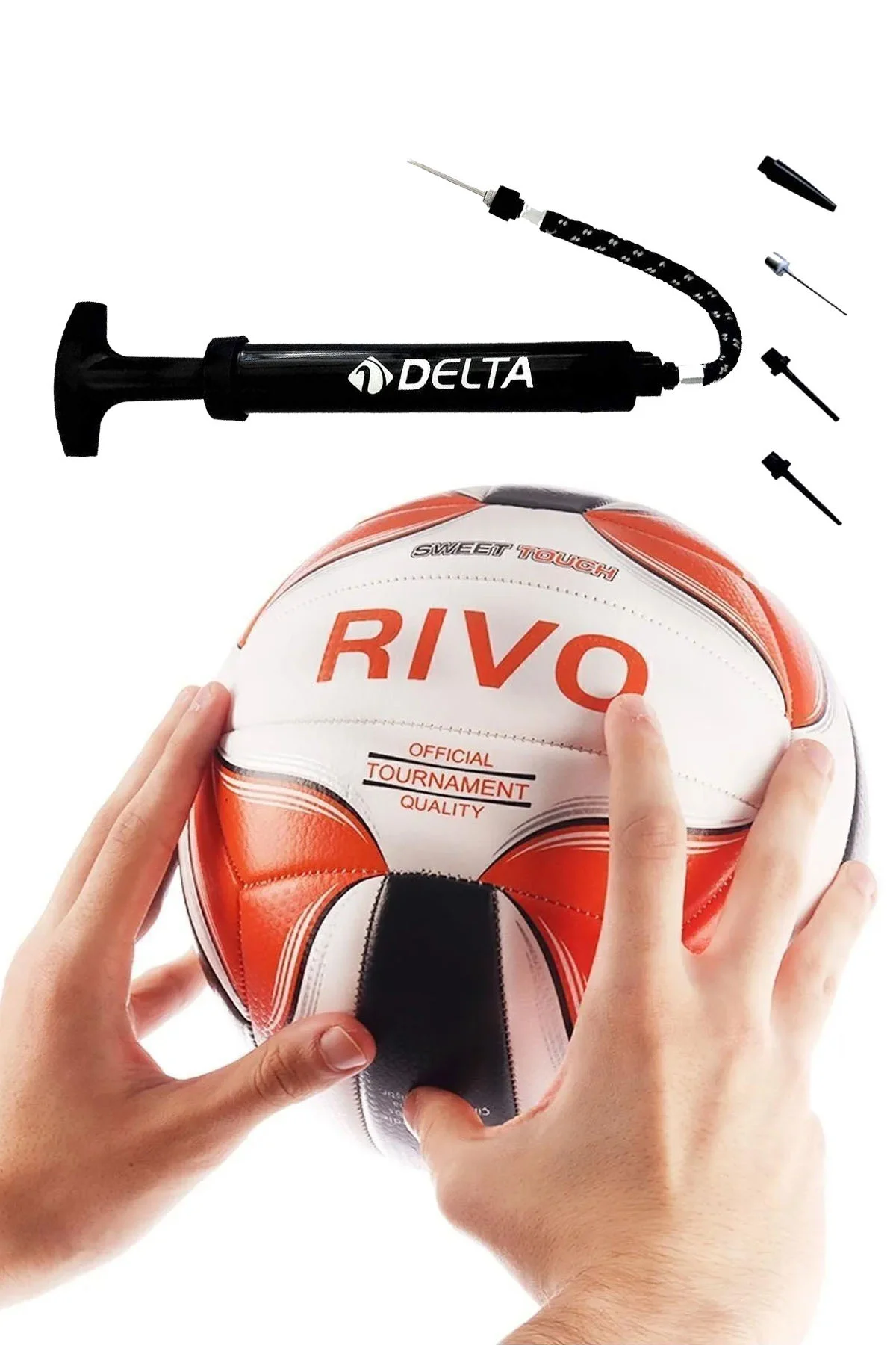 Rivo 5 Numara Voleybol Topu – Dayanıklı Dikişli Top ve Pompa İkil
