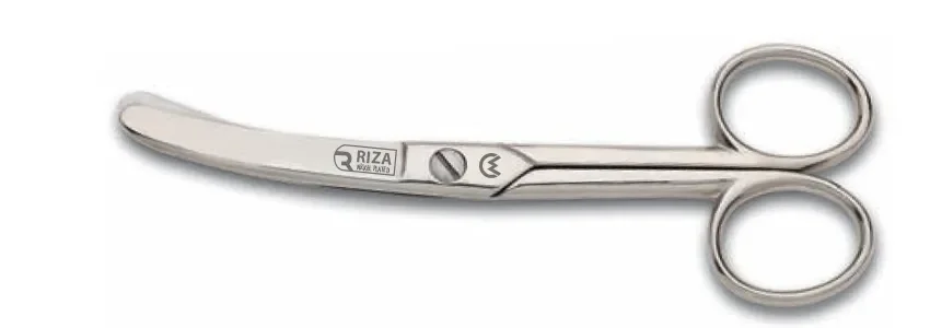 Rıza M-159 Eğri Manifatura Makası No: 5 İnç / 12,70 Cm - Nikel Kaplama