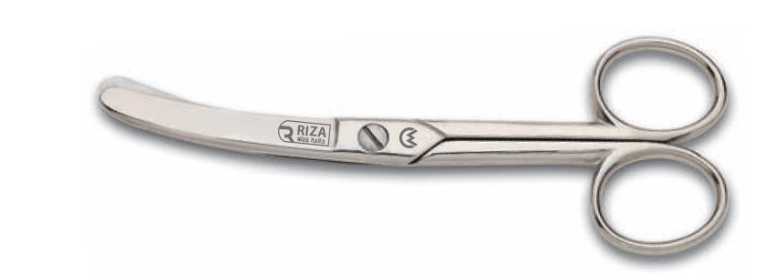 Rıza M-159 Eğri Manifatura Makası No: 5 inç / 12,70 cm - Nikel Ka