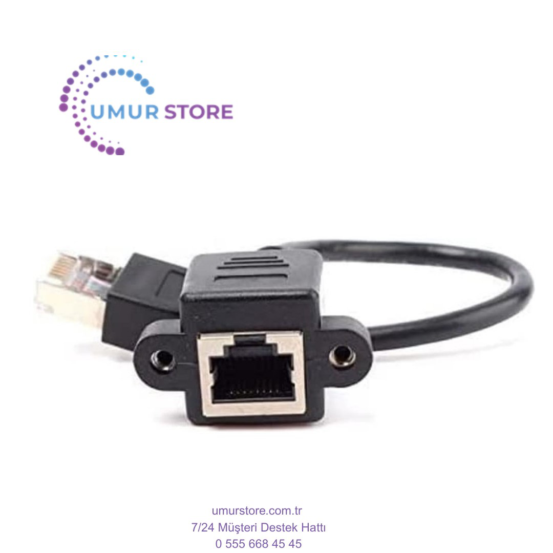 RJ45 Cat5 Cat6 Dişi Erkek Çevirici Koruyucu Adaptör
