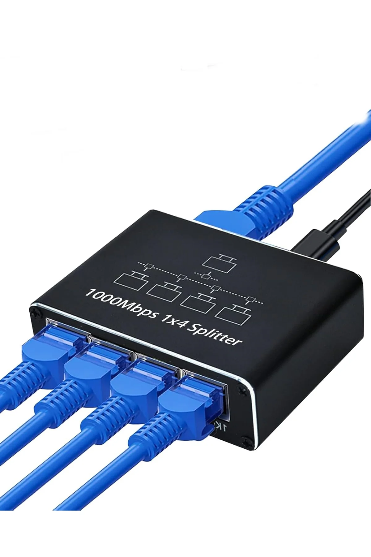Rj45 Gigabit Ethernet Çoklayıcı 1x4 100m İletim Rj45 Gigabit Ethernet Çoklayıcı 1x4 100m İletim