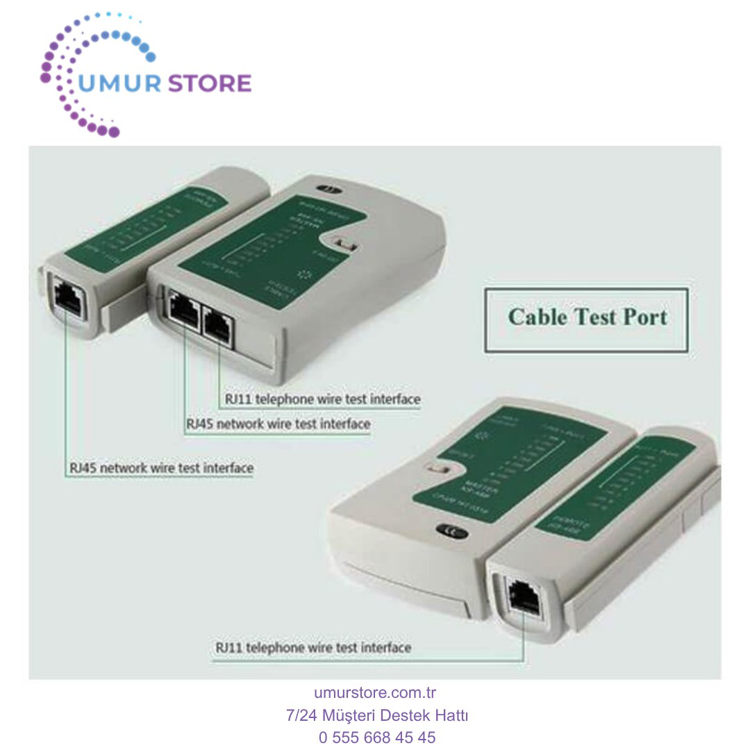 RJ45 RJ11 Adsl Ethernet Internet Kablo Test Cihazı Cat5/6 Network RJ45 RJ11 Adsl Ethernet Internet Kablo Test Cihazı Cat5/6 Network