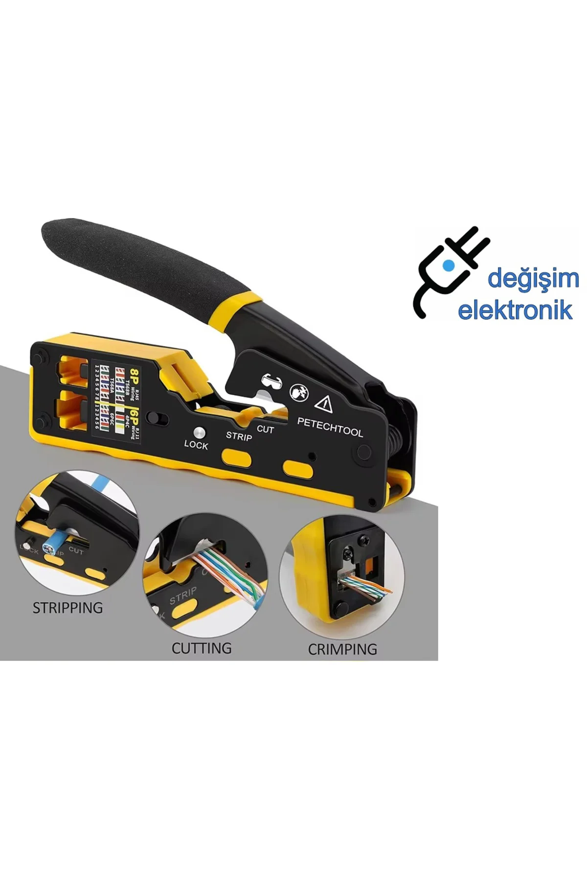 Rj45 Sıkma Pensesi Rj11-Rj45 Rj45 Sıkma Pensesi Rj11-Rj45 - Görsel 2