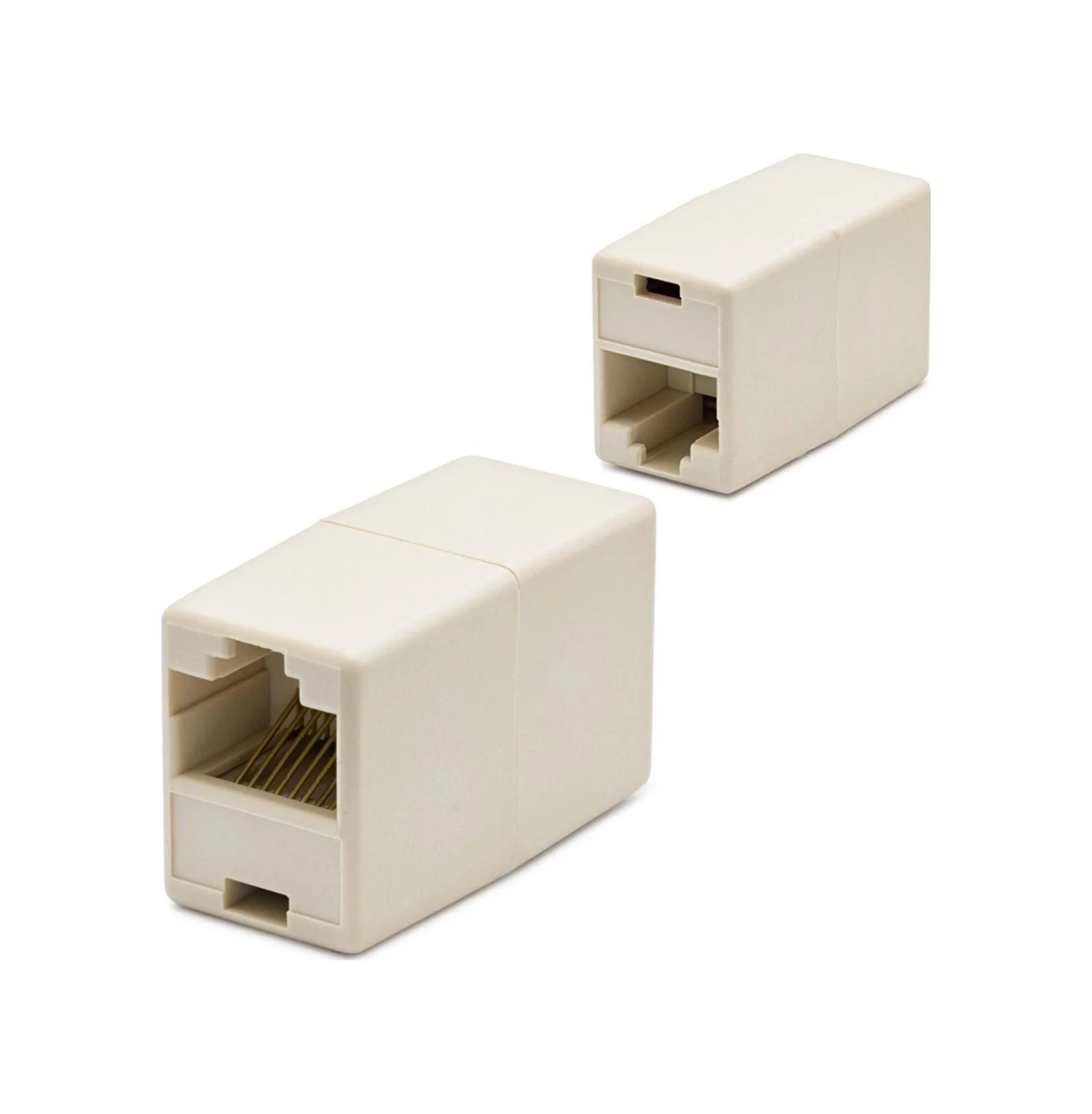 Rj45 To Rj45 Uzatma Adaptör Krem 10 Adet