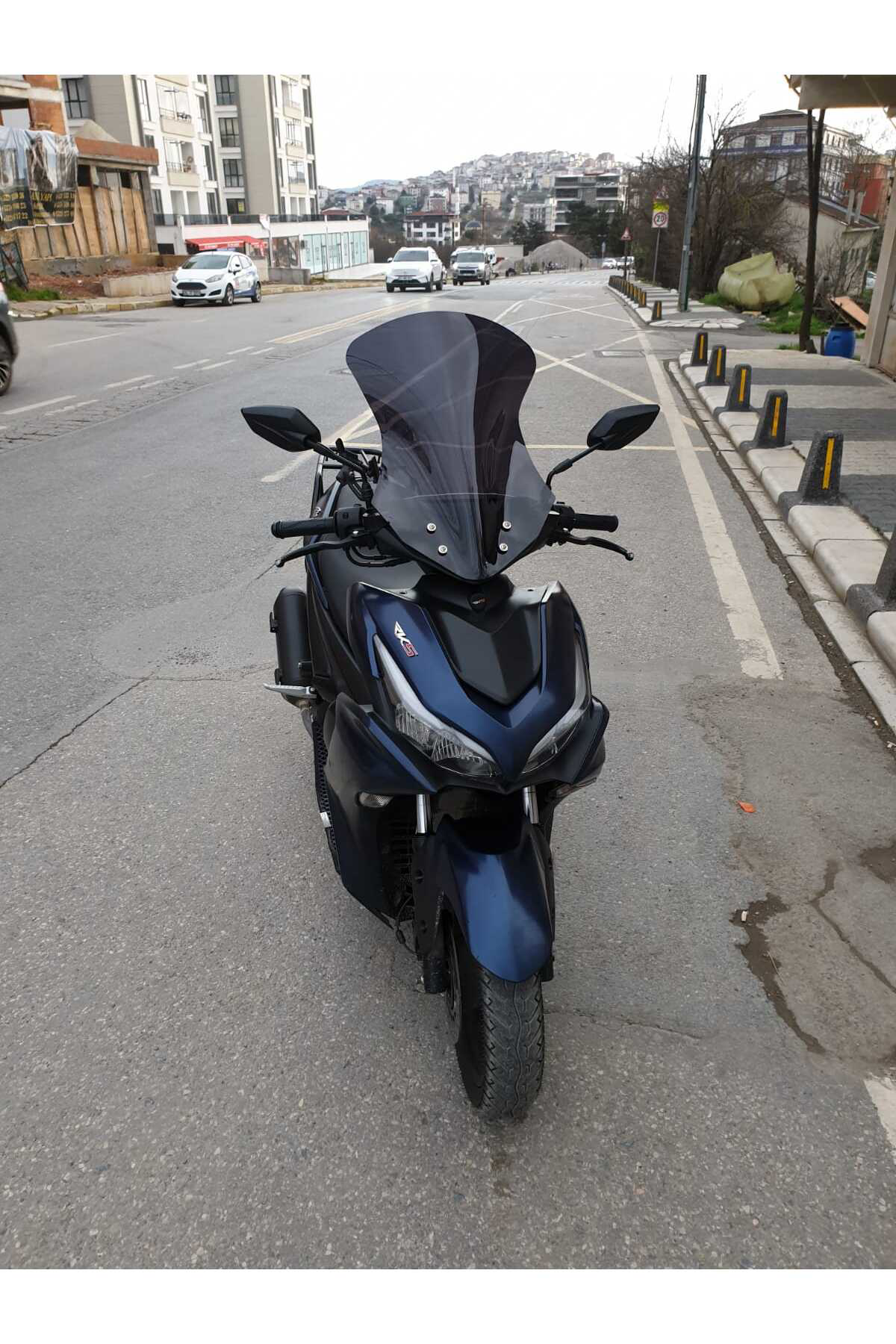 Motocam Rks Arome 125 Siperlik Ön Cam 2023-2025 Model 54Cm Siyah Renkli S