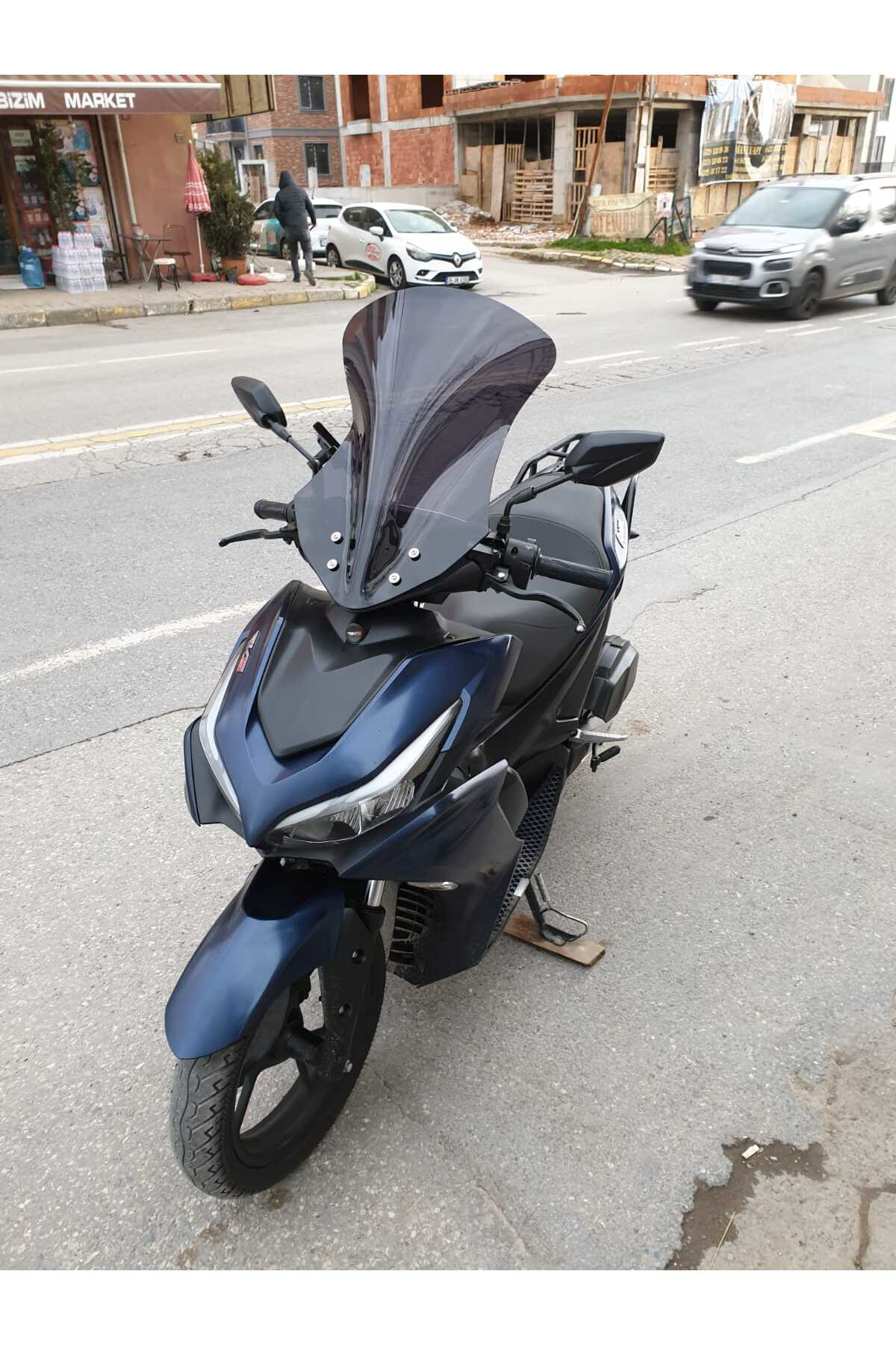 Motocam Rks Arome 125 Siperlik Ön Cam 2023-2025 Model 54Cm Siyah Renkli S