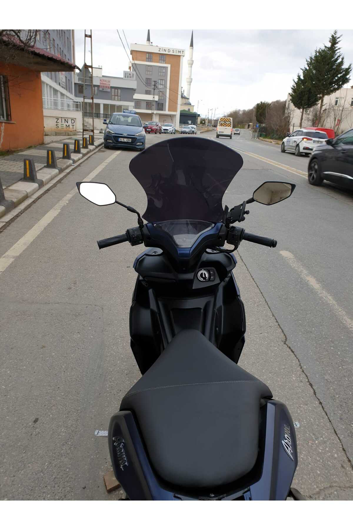 Motocam Rks Arome 125 Siperlik Ön Cam 2023-2025 Model 54Cm Siyah Renkli S