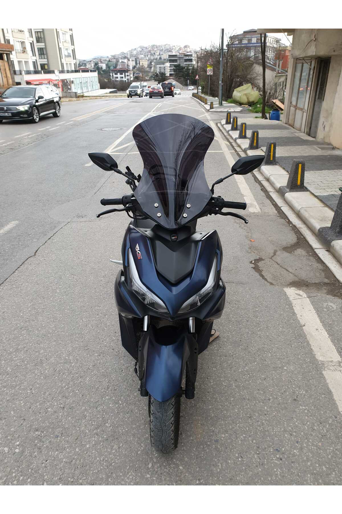 Motocam Rks Arome 125 Siperlik Ön Cam 2023-2025 Model 54Cm Siyah Renkli S