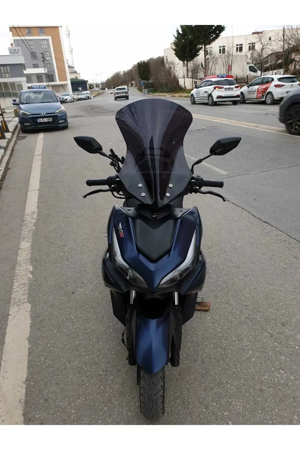 RKS Arome 125 Siperlik Ön Cam 2023-2025 Model 54cm Siyah Renkli S