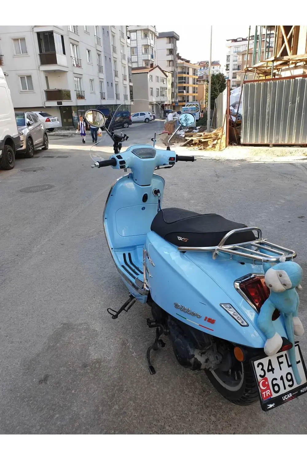 Rks Bitter 125 Ön Cam 2022 2024 Model Uyumlu 43cm Şeffaf Renkli 4