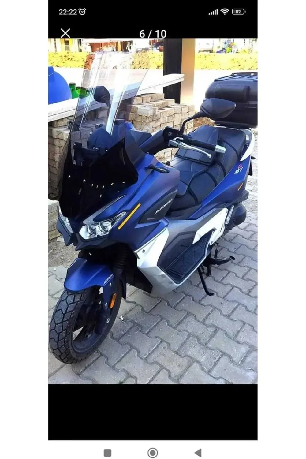 RKS Blade 250 Ön Cam 2023-2025 Model 65cm Füme Renkli 4mm ORTA BO