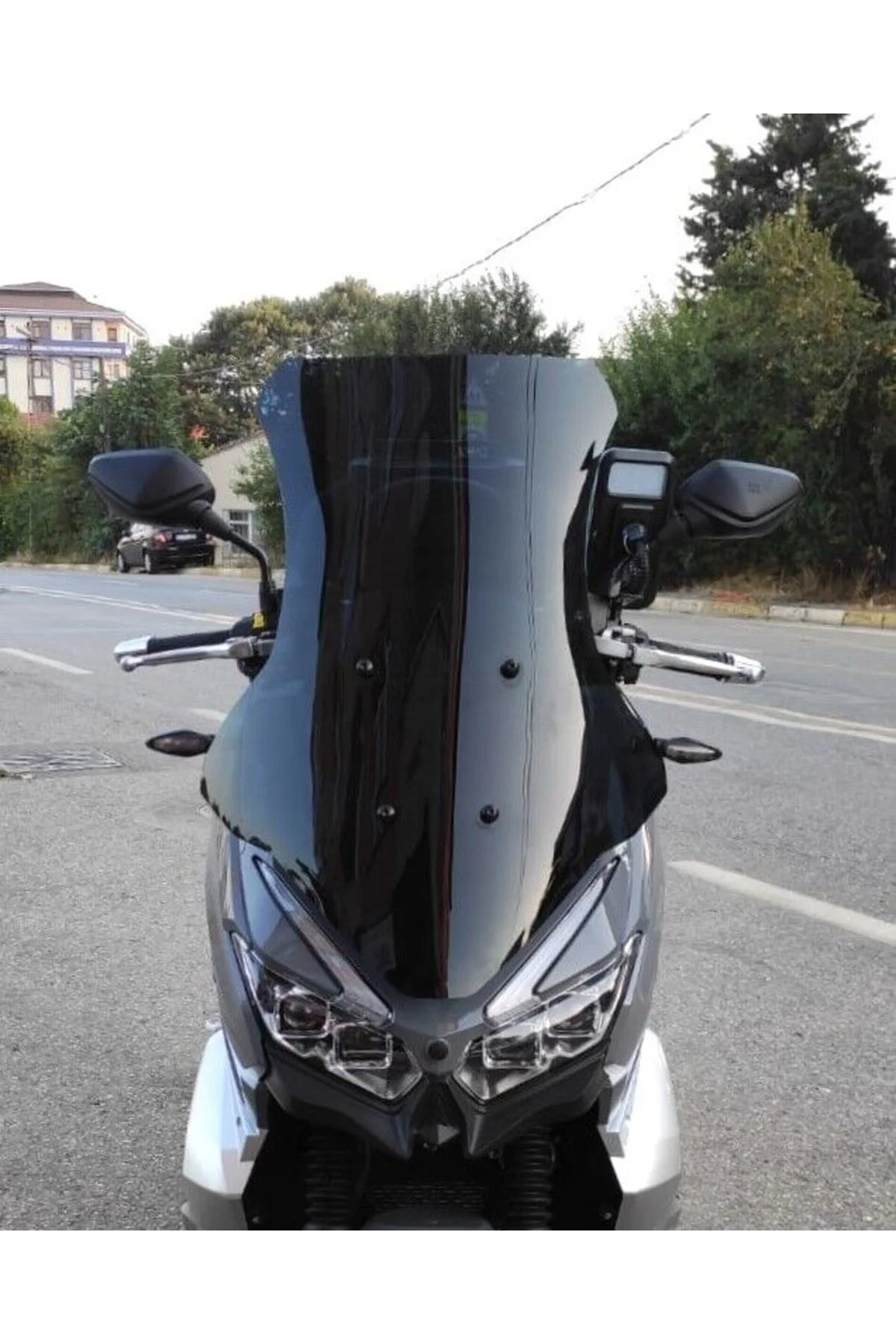 RKS Blade 350 Ön Cam 2023-2026 Model 65cm Siyah Renkli 4mm ORTA BOYLU