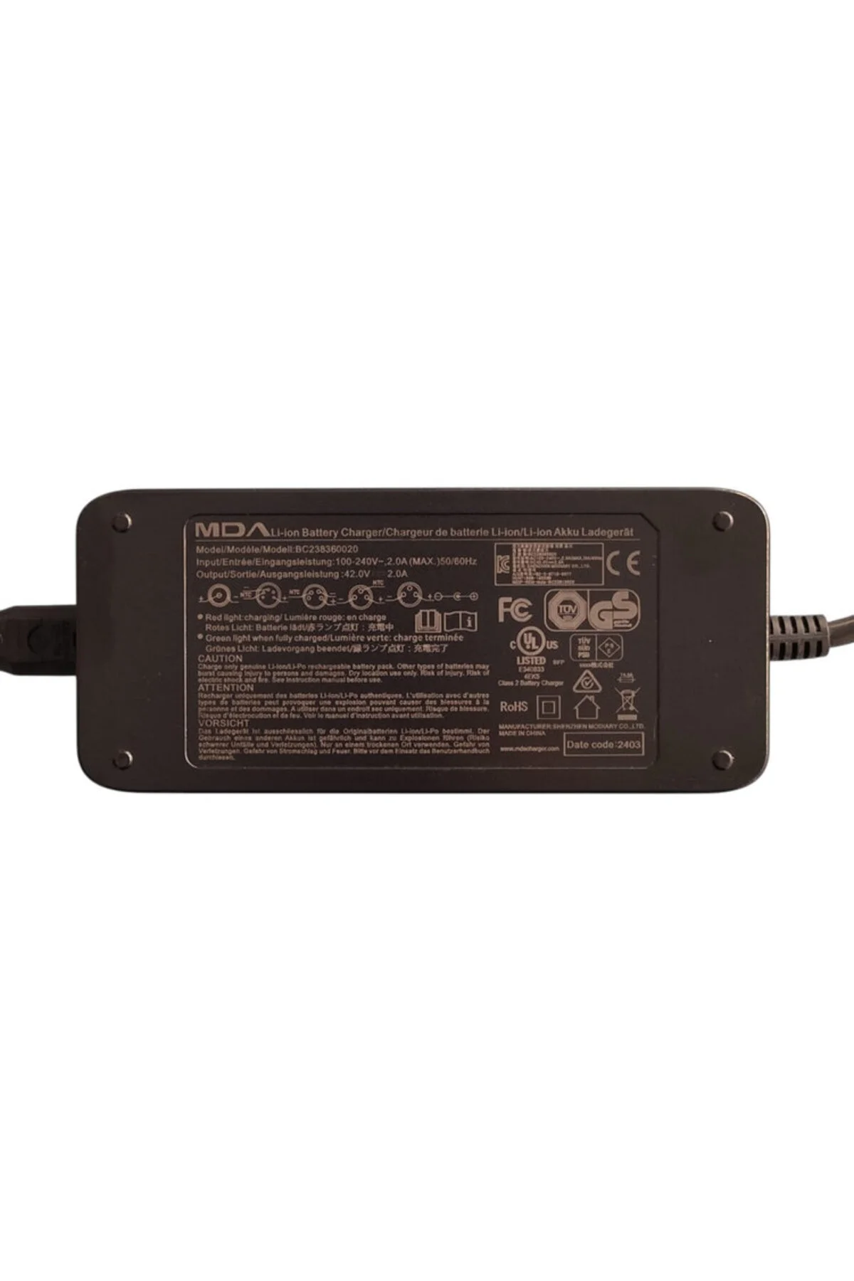 RKS Elektrikli Bisiklet Şarj Cihazı 42V 2A (Orijinal) RKS Elektrikli Bisiklet Şarj Cihazı 42V 2A (Orijinal)