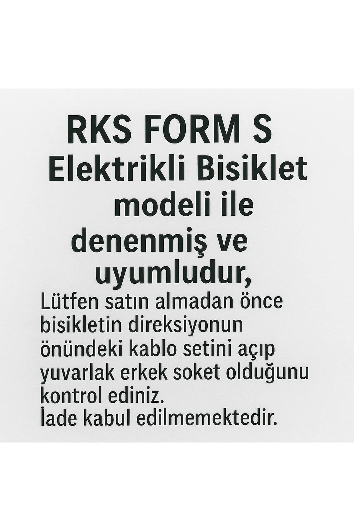 RKS Form S Uyumlu Elektrikli Bisiklet Parmak Gaz Kolu