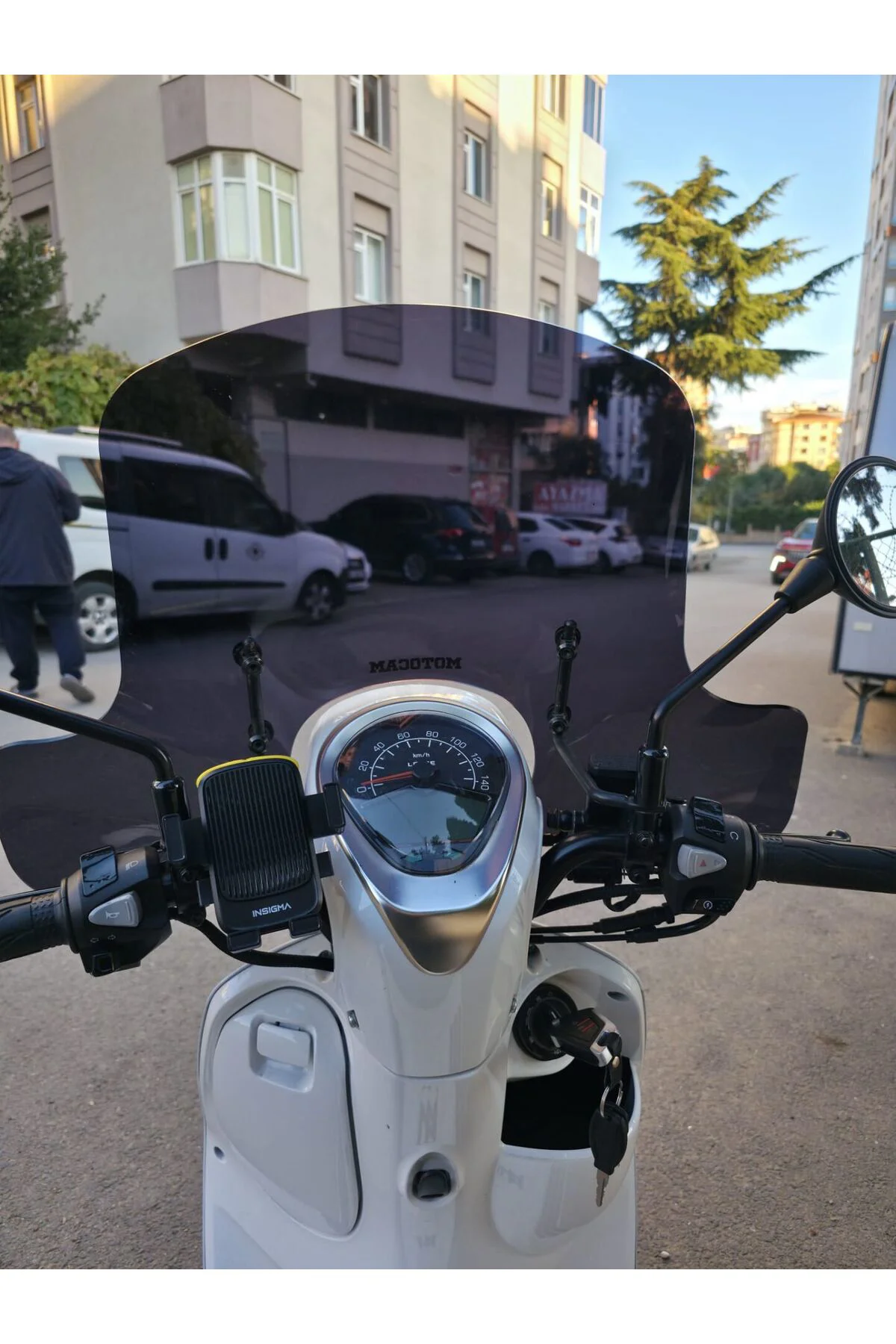 Rks Letbe LB 125 Ön Cam 2023-2026 Model 45cm Siyah Renkli 4mm Elc