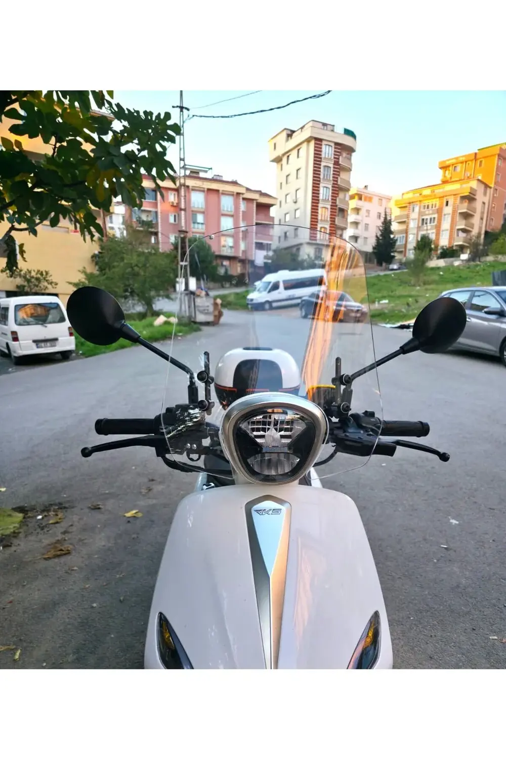 Rks Letbe LB 125 Ön Cam 2023-2025 Model 44cm Şeffaf Renkli 4mm EL