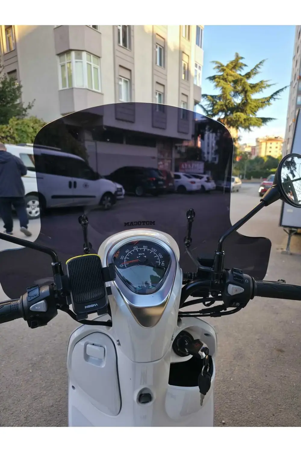 Rks Letbe LB 125 Ön Cam 2023-2025 Model 45cm Siyah Renkli 4mm ELC