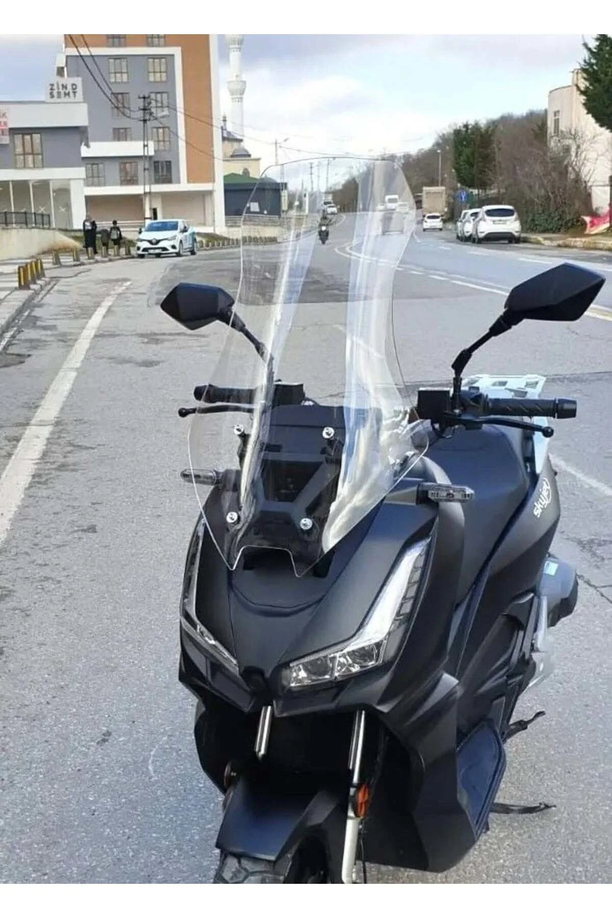 RKS Lince 125 Ön Cam 2021-2026 Model 65cm Şeffaf Renkli 4mm ORTA 