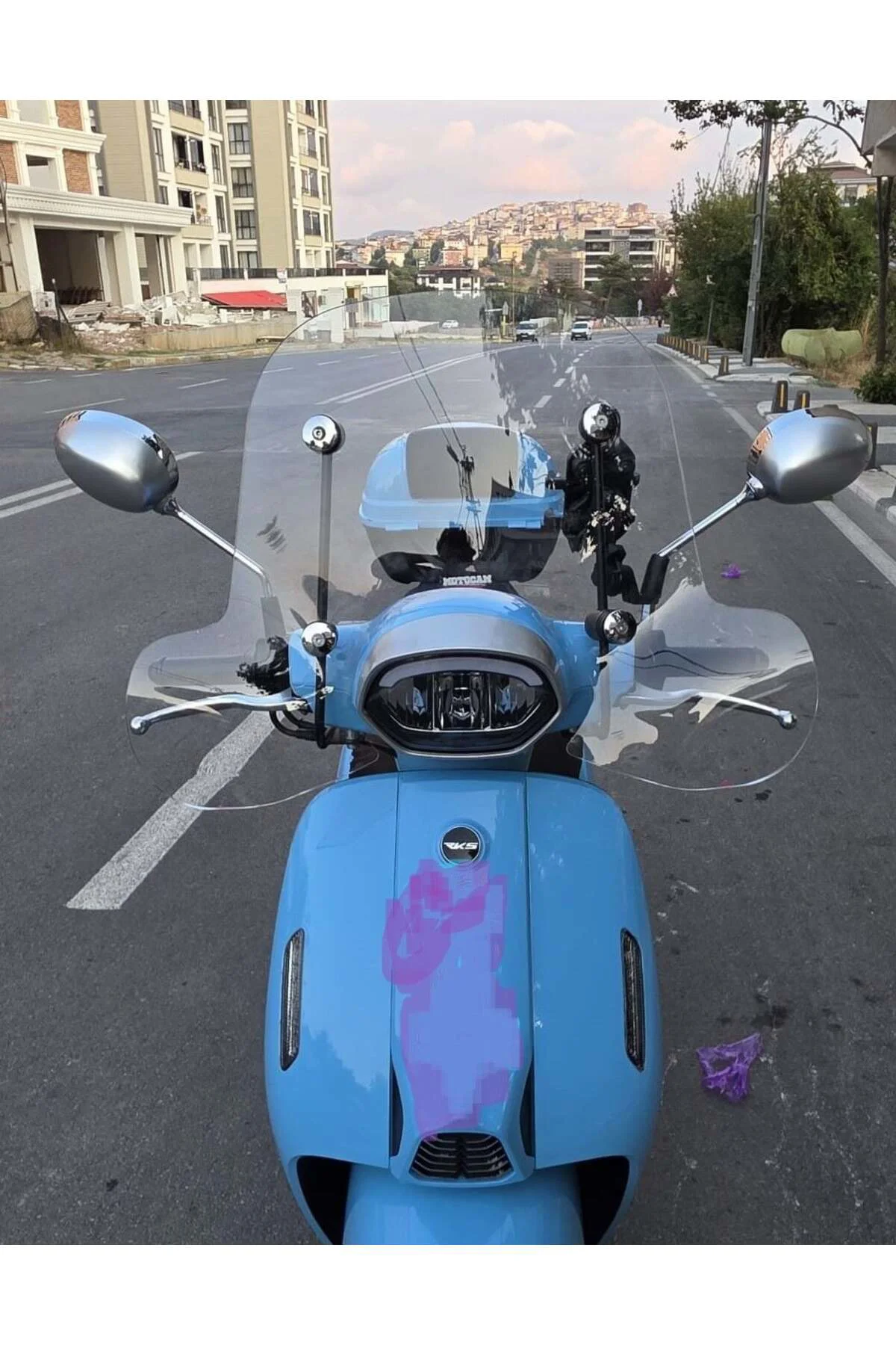 RKS LTR 125 Ön Cam 2023-2026 Model 45cm Şeffaf Renkli 4mm Elcikli