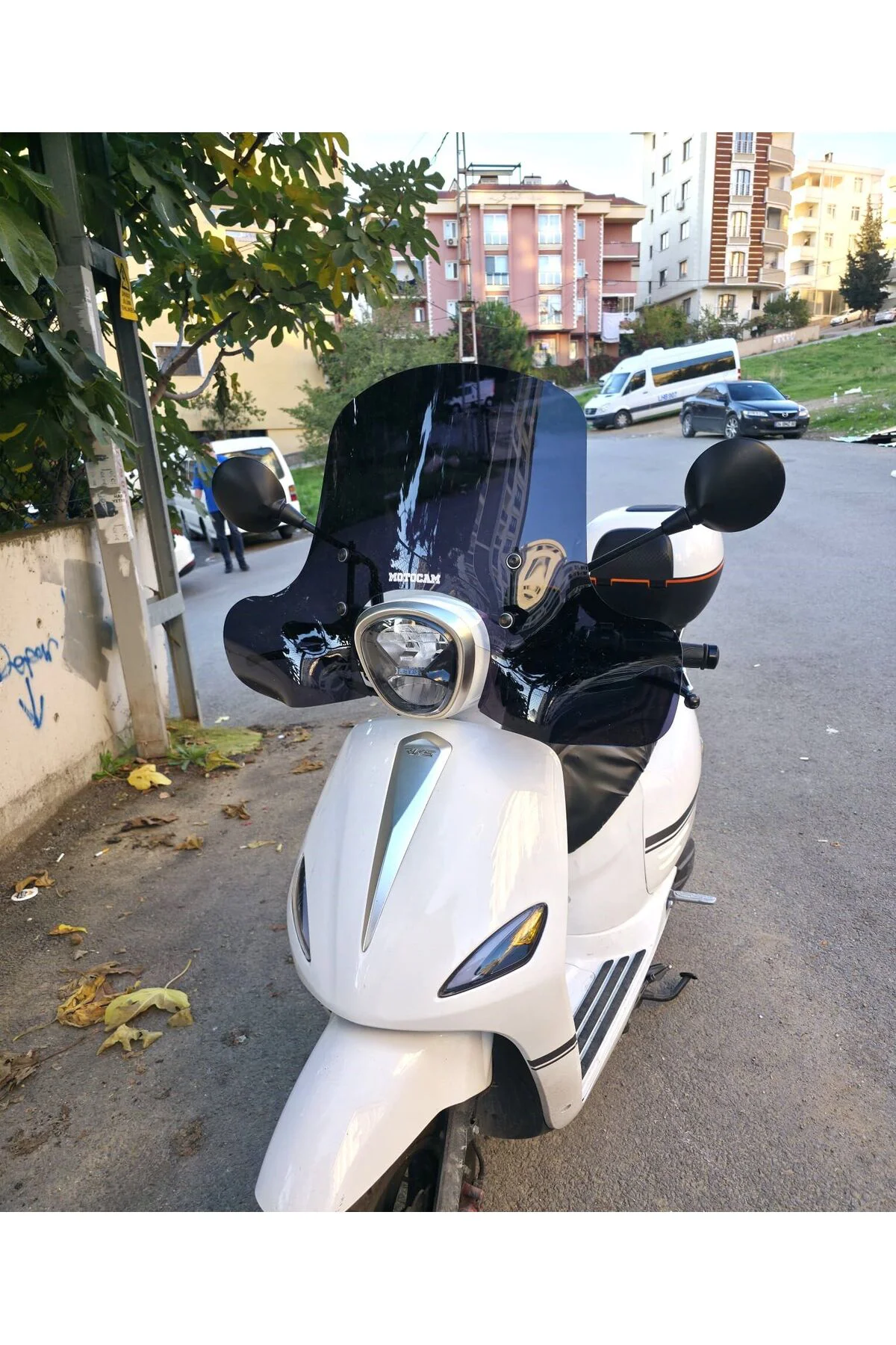 Rks Neon 125 Ön Cam 2023-2026 Model 45cm Siyah Renkli 4mm Elcikli
