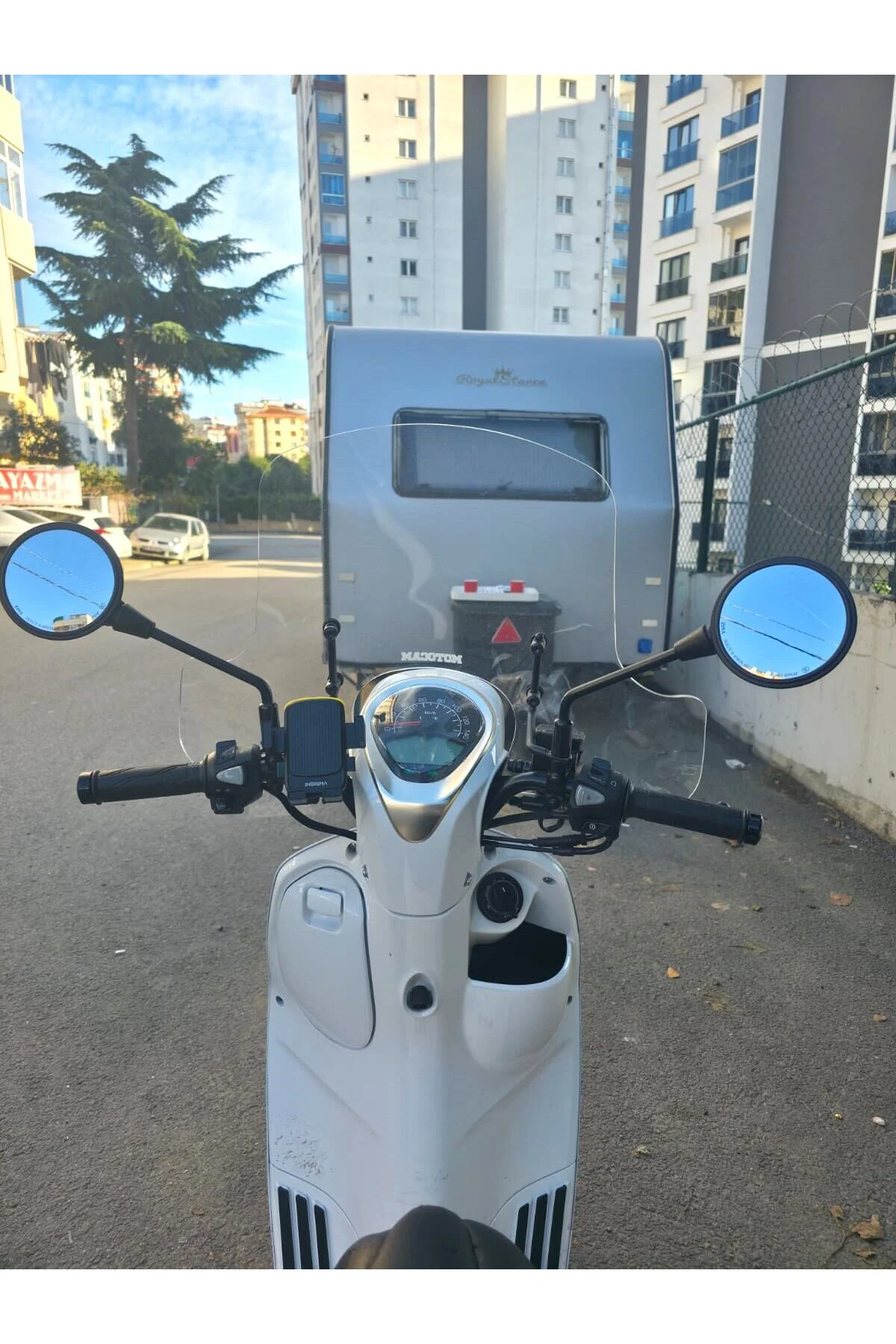 Rks Neon 125 Ön Cam 2023-2026 Model 45cm Şeffaf Renkli 4mm Elcikl