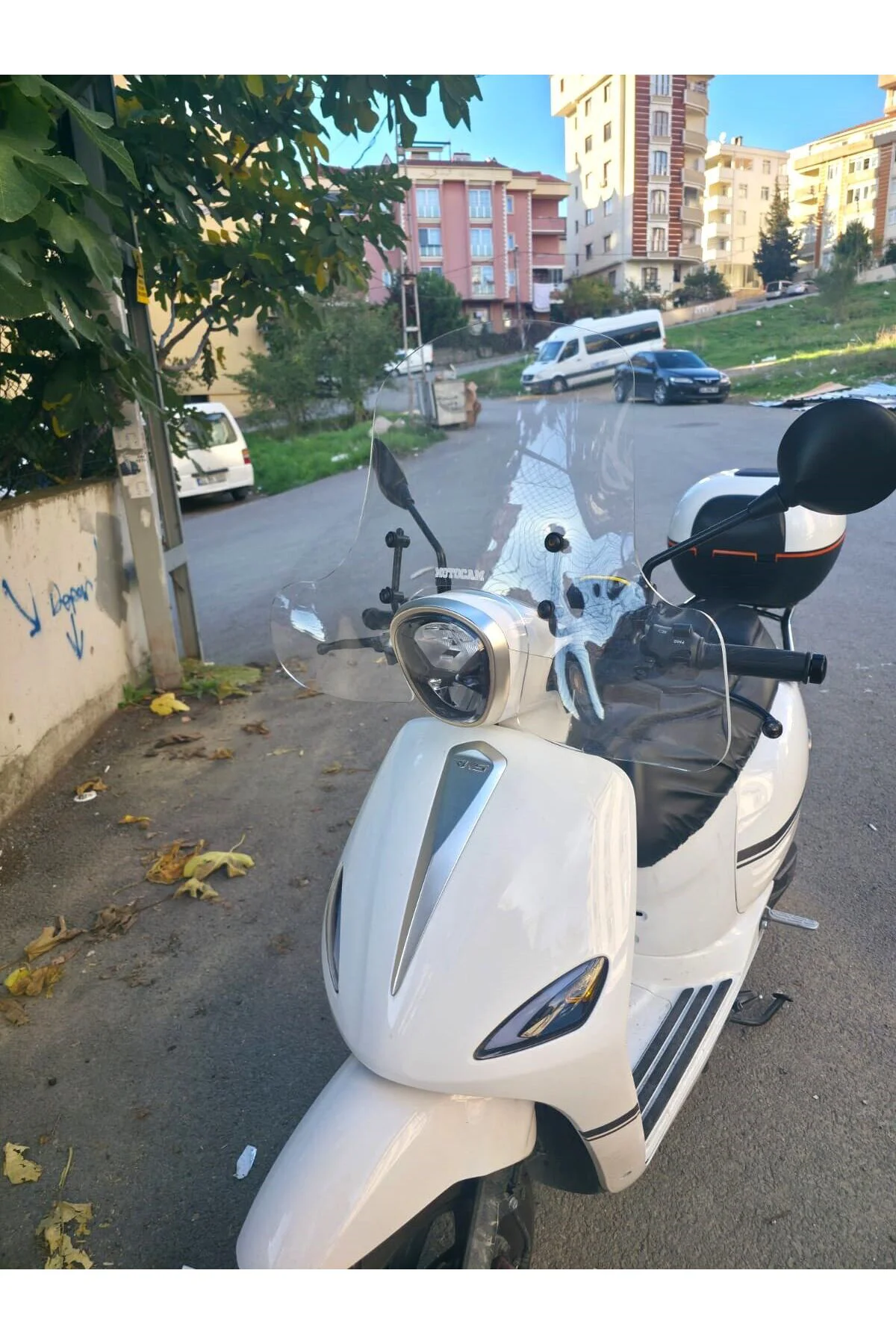 Rks Neon 125 Ön Cam 2023-2026 Model 45cm Şeffaf Renkli 4mm Elcikl