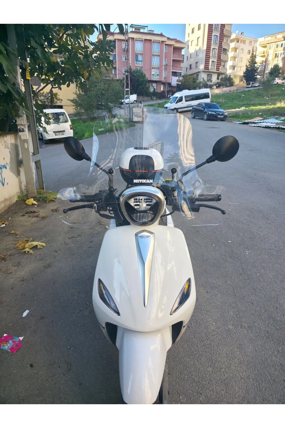 Rks Neon 125 Ön Cam 2023-2026 Model 45cm Şeffaf Renkli 4mm Elcikl