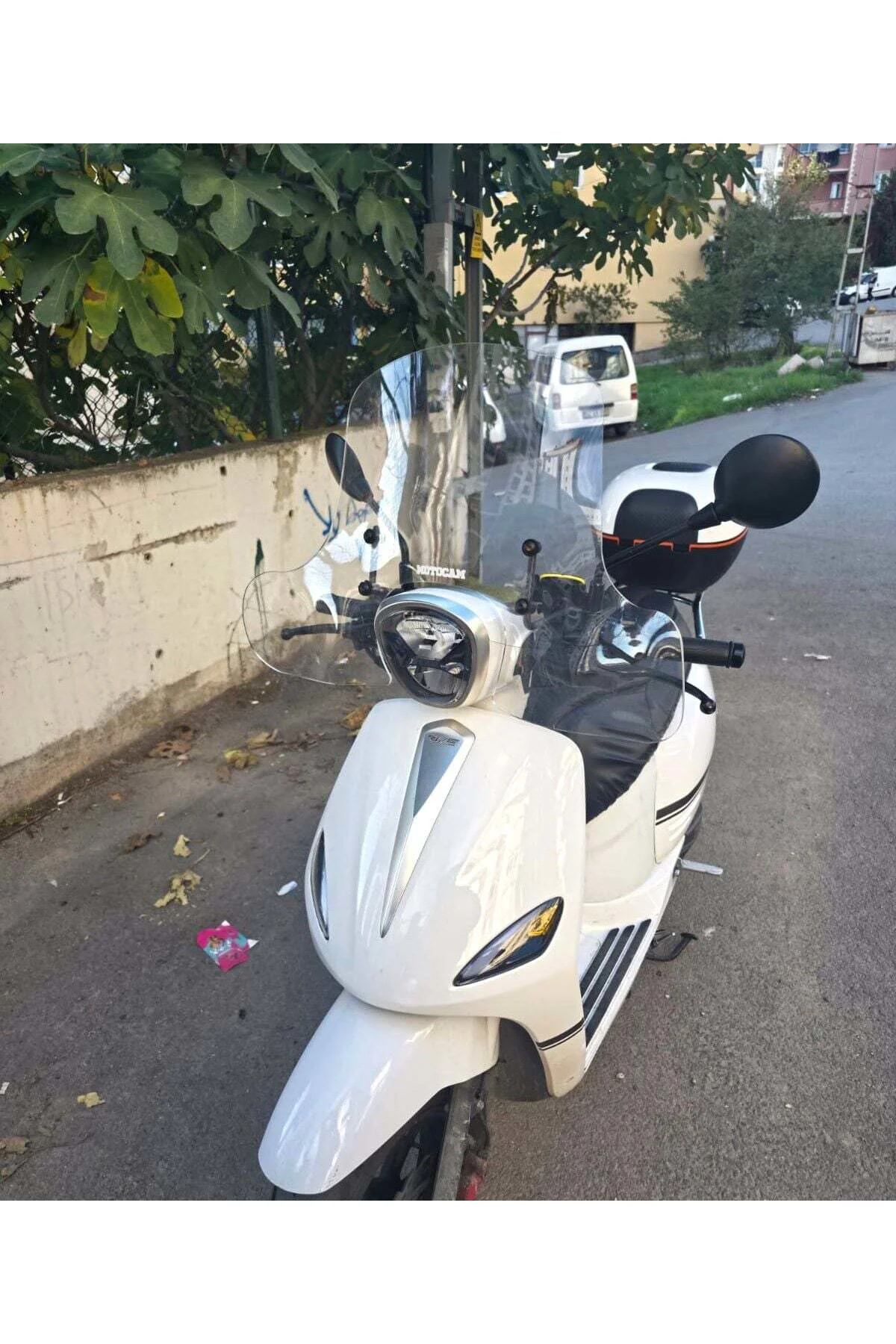 Rks Neon 125 Ön Cam 2023-2026 Model 45cm Şeffaf Renkli 4mm Elcikl