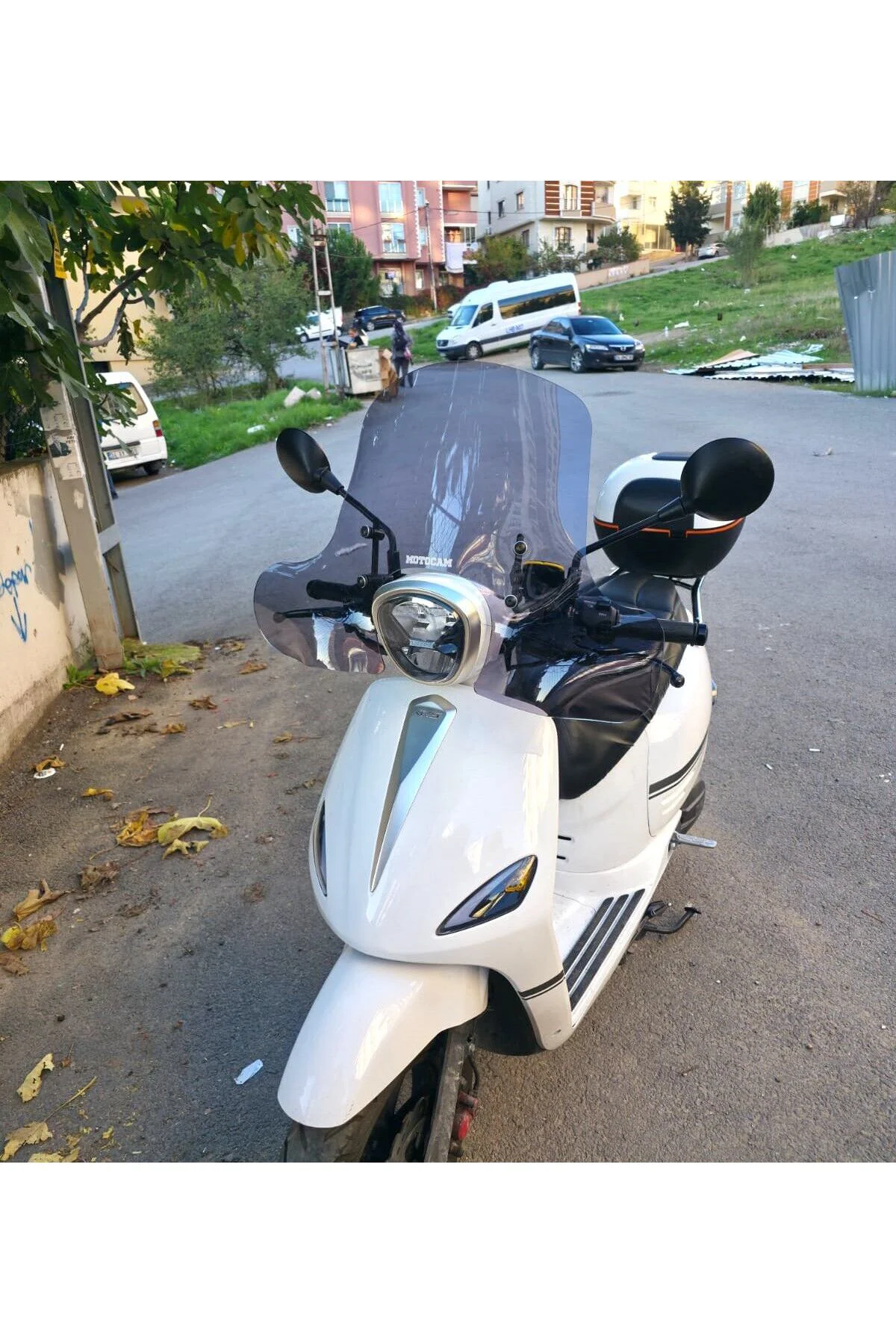 Rks Neon 125 Ön Cam 2023-2026 Model 45cm Füme Renkli 4mm Elcikli APARATSIZ