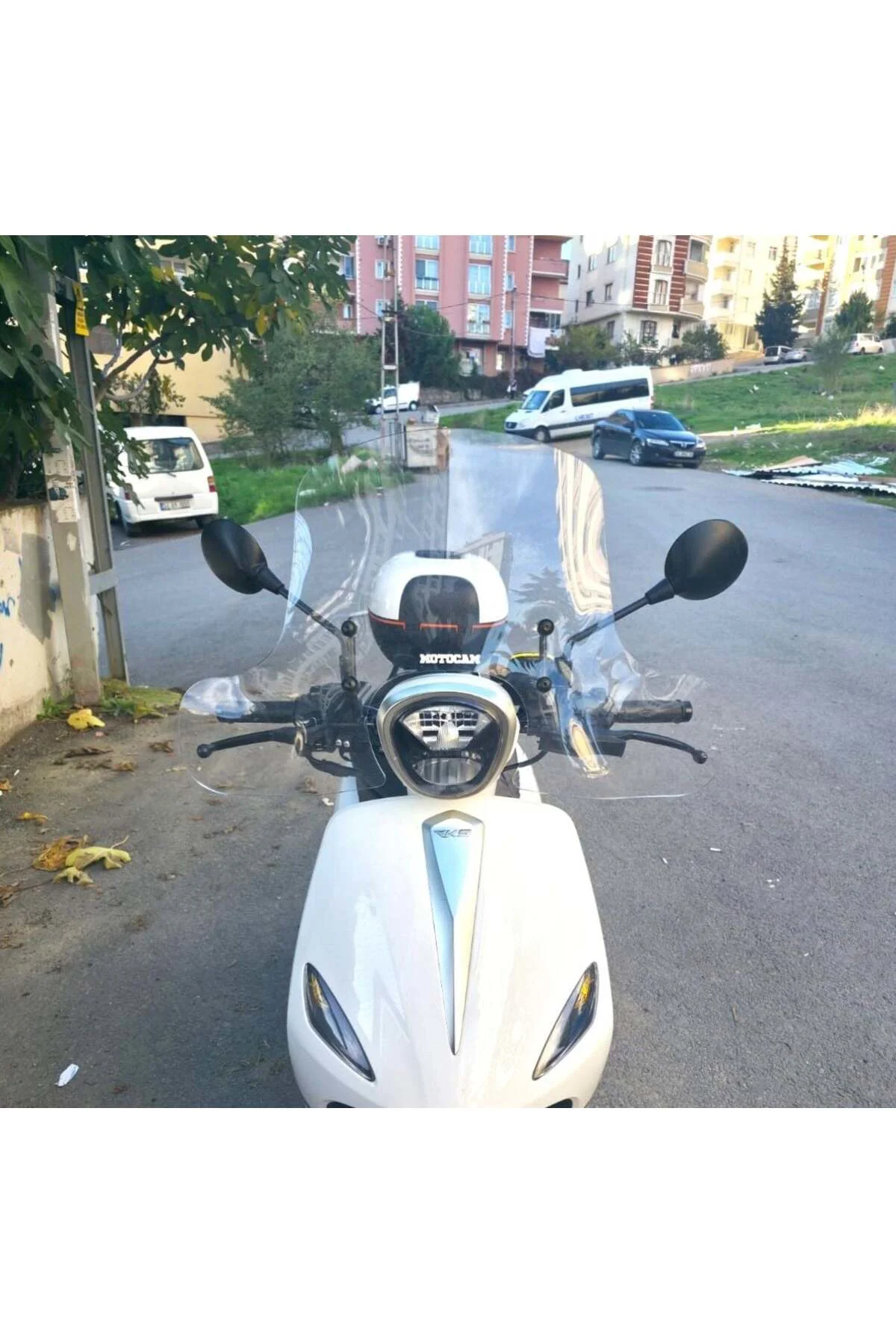 Rks Neon 125 Ön Cam 2023-2026 Model 45cm Şeffaf Renkli 4mm Elcikl