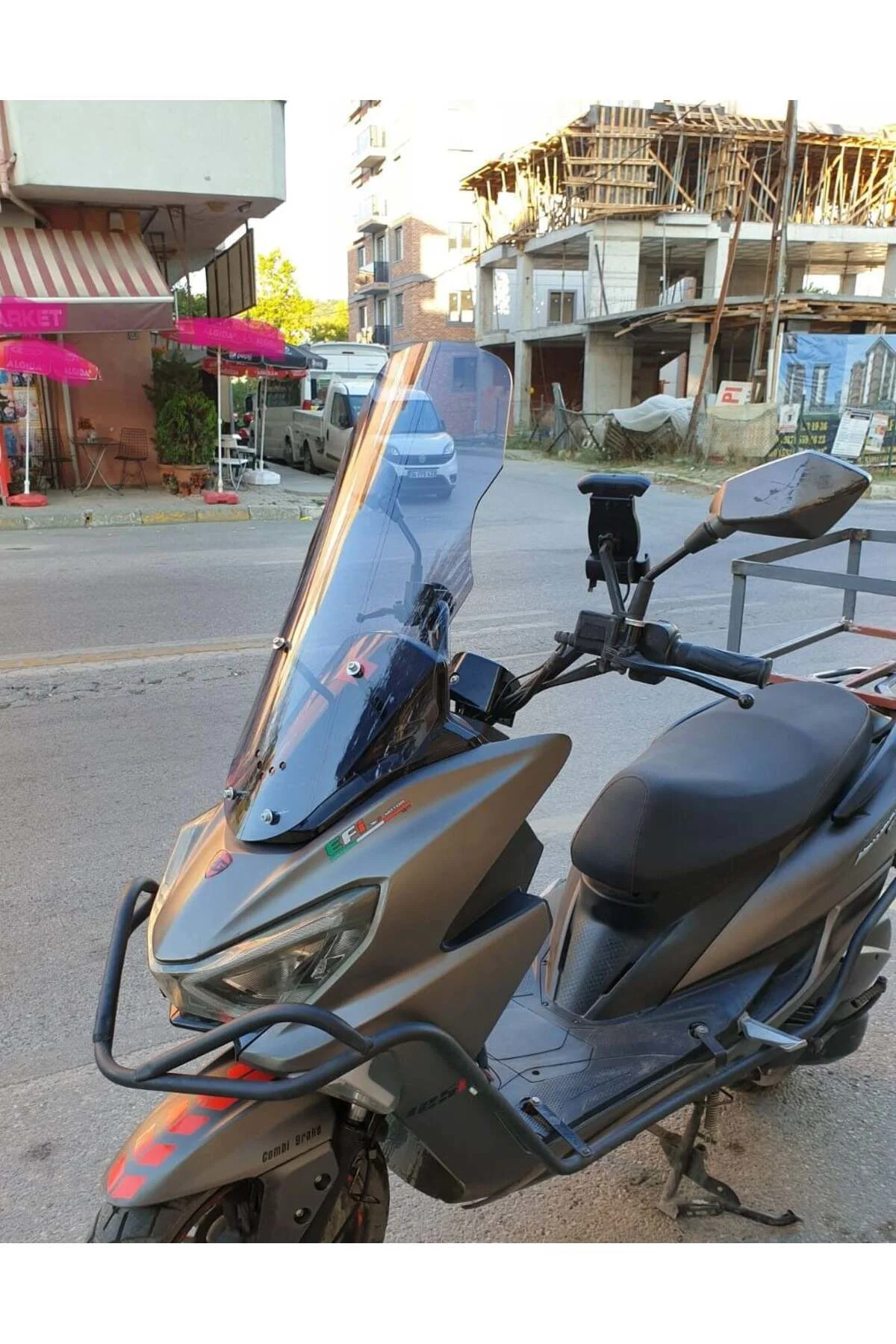 RKS Newlight 125 Ön Cam 2021-2022 Model 65cm Füme Renkli 4mm PRO MODELE UYMAZ