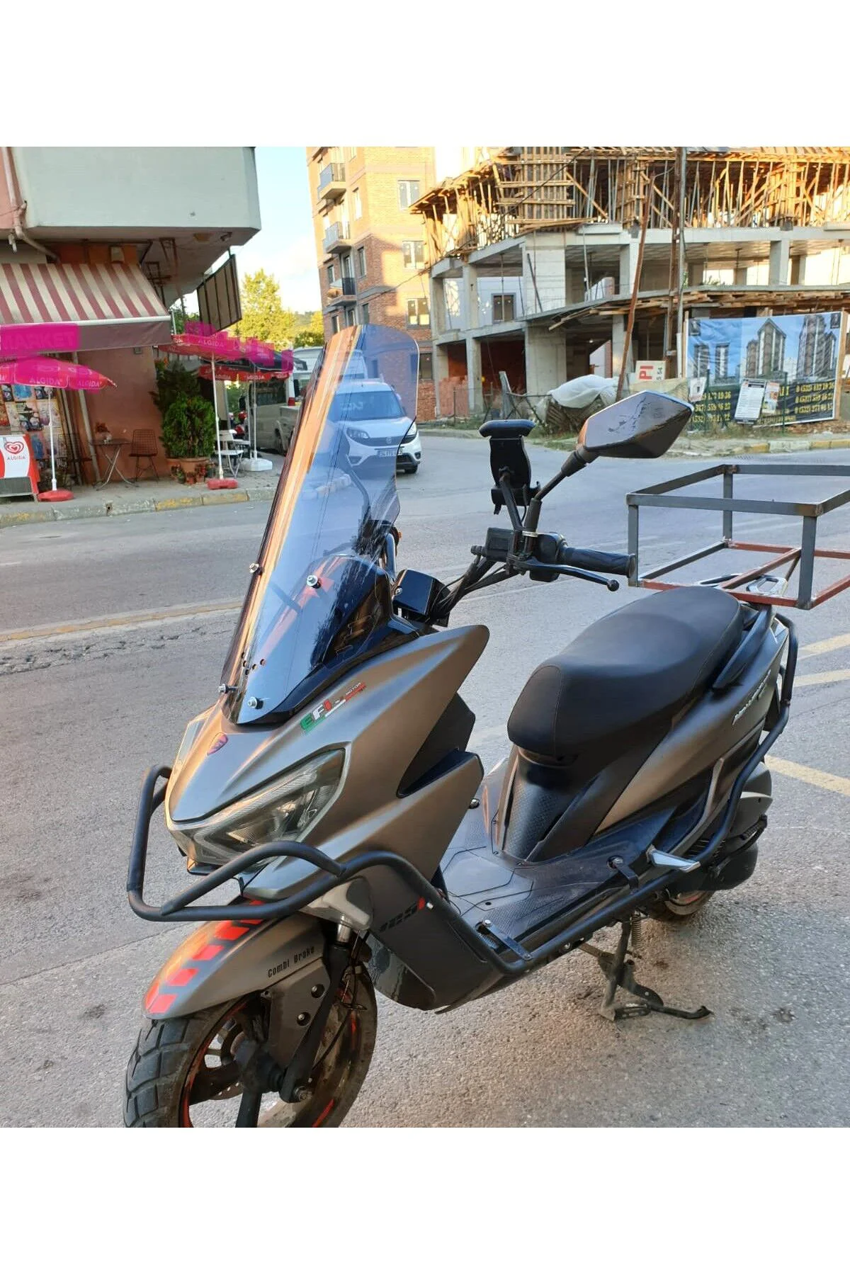 RKS Newlight 125 Ön Cam 2021-2022 Model 65cm Füme Renkli 4mm PRO MODELE UYMAZ