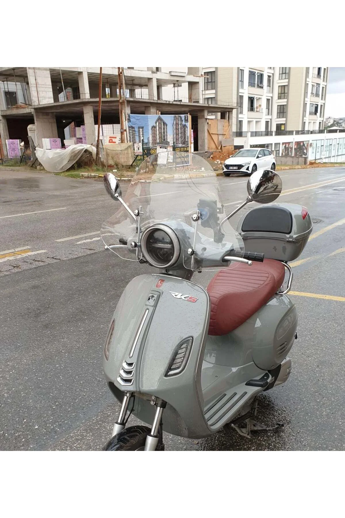 RKS Pride 125 Ön Cam 2023-2026 Model 39cm Şeffaf Renkli 4mm Elcik