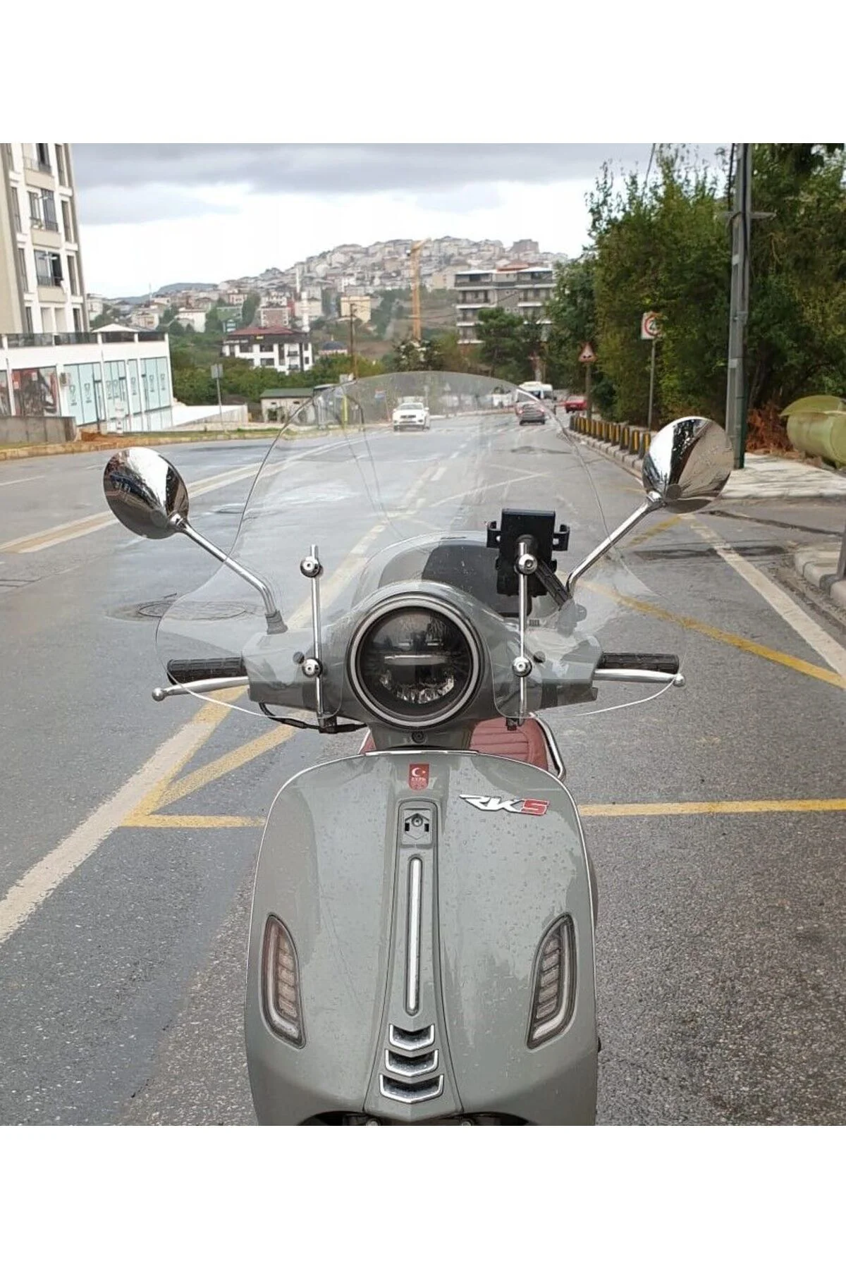 RKS Pride 125 Ön Cam 2023-2026 Model 39cm Şeffaf Renkli 4mm Elcik