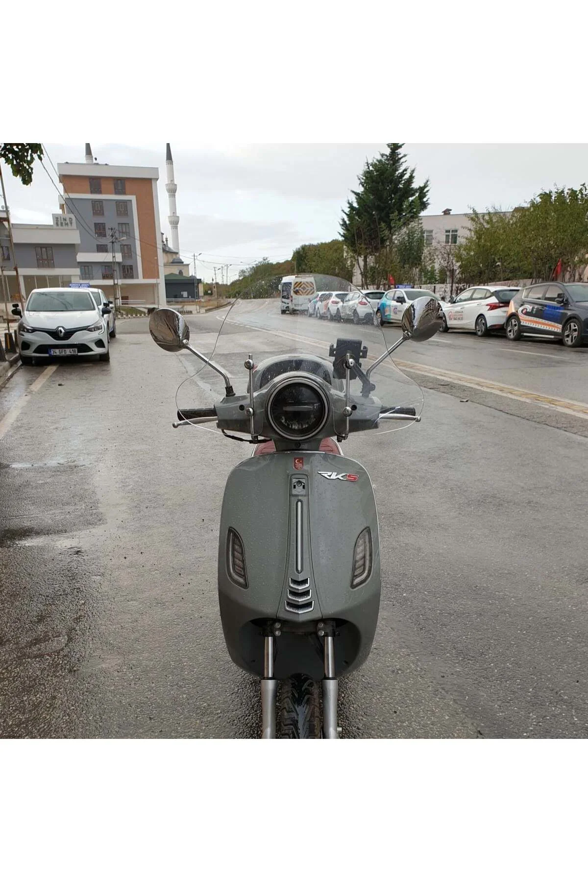 RKS Pride 125 Ön Cam 2023-2026 Model 39cm Şeffaf Renkli 4mm Elcik