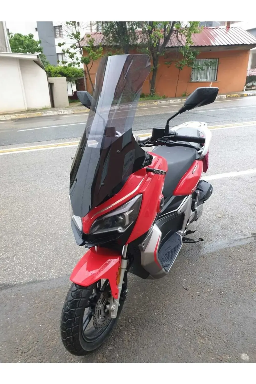 RKS Reale 125 Ön Cam 2023-2025 Model 78cm Füme Renkli 4mm UZUN