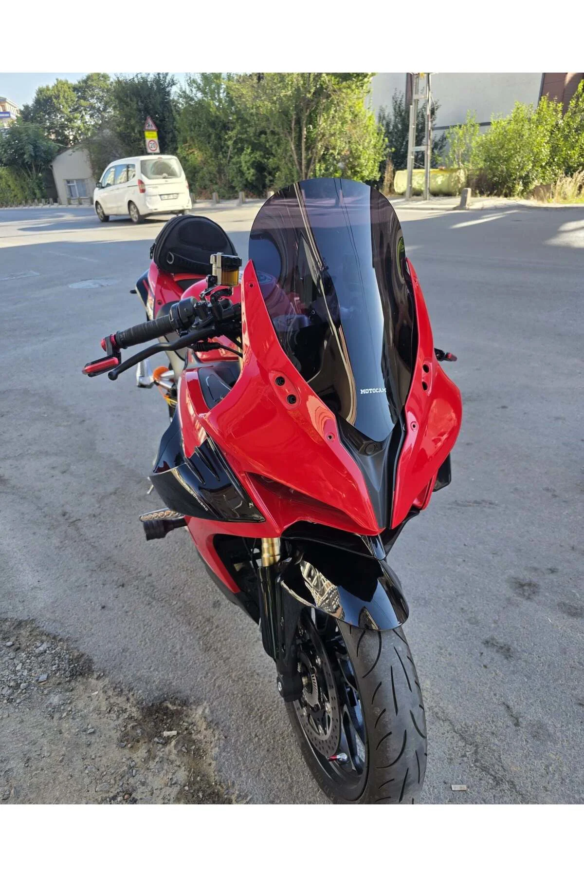 RKS SRK 250 RR PRO Ön Cam 2023-2026 Model 42cm Siyah Renkli 4mm