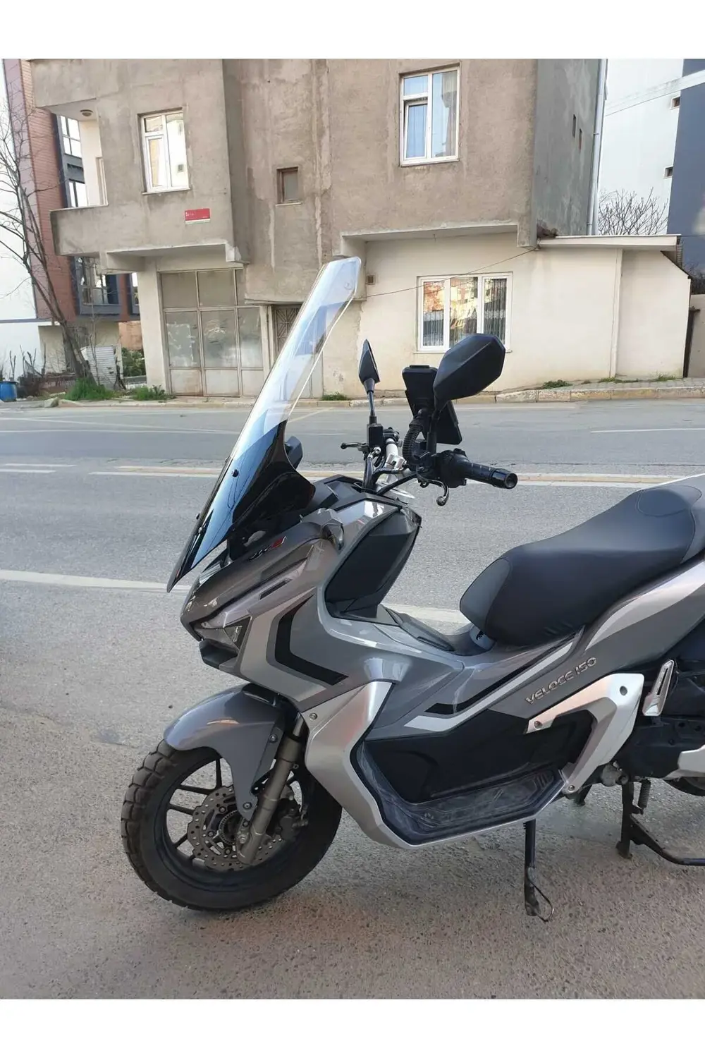 Rks Veloce 150 Ön Cam 2023 2024 Model 78cm şeffaf Renkli 4mm UZUN