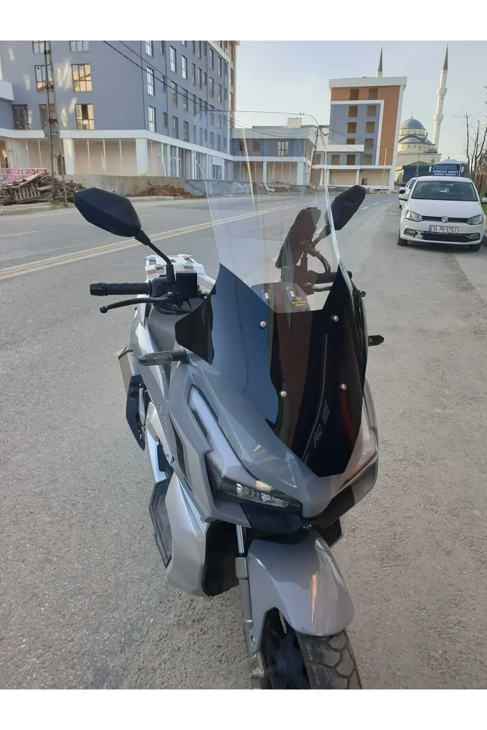 Rks Veloce 150 Ön Cam 2023 2024 Model 78cm şeffaf Renkli 4mm UZUN