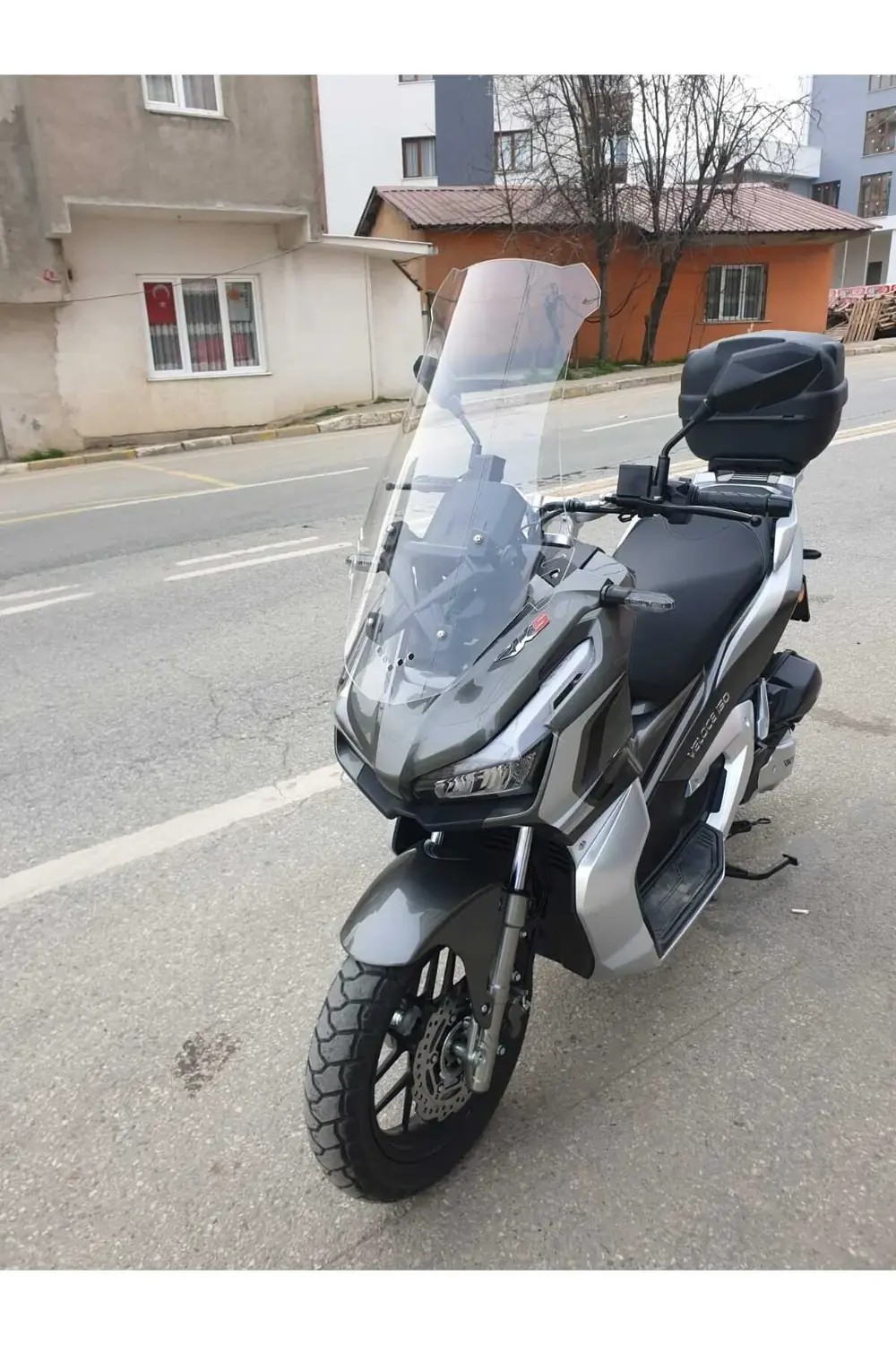 Rks Veloce 150 Ön Cam 2023 2024 Model Uyumlu 75cm Şeffaf 4mm Uzun