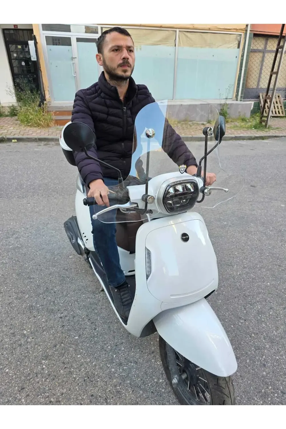 RKS VPS 125 Siperlik Ön Cam 2022-2025 Model 42cm Şeffaf Renkli 4m
