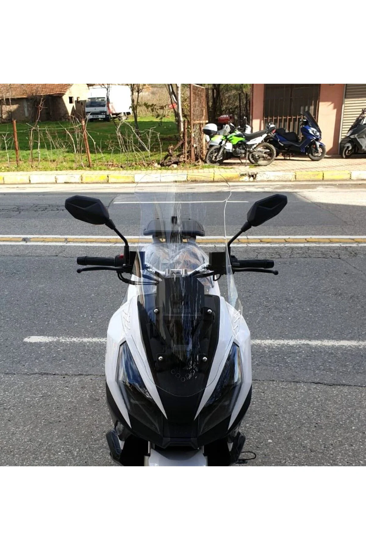 RMG Moto Gusto Dream 150 Ön Cam 2023-2026 Model 65cm Şeffaf Renkli 4mm ORTA BOYLU