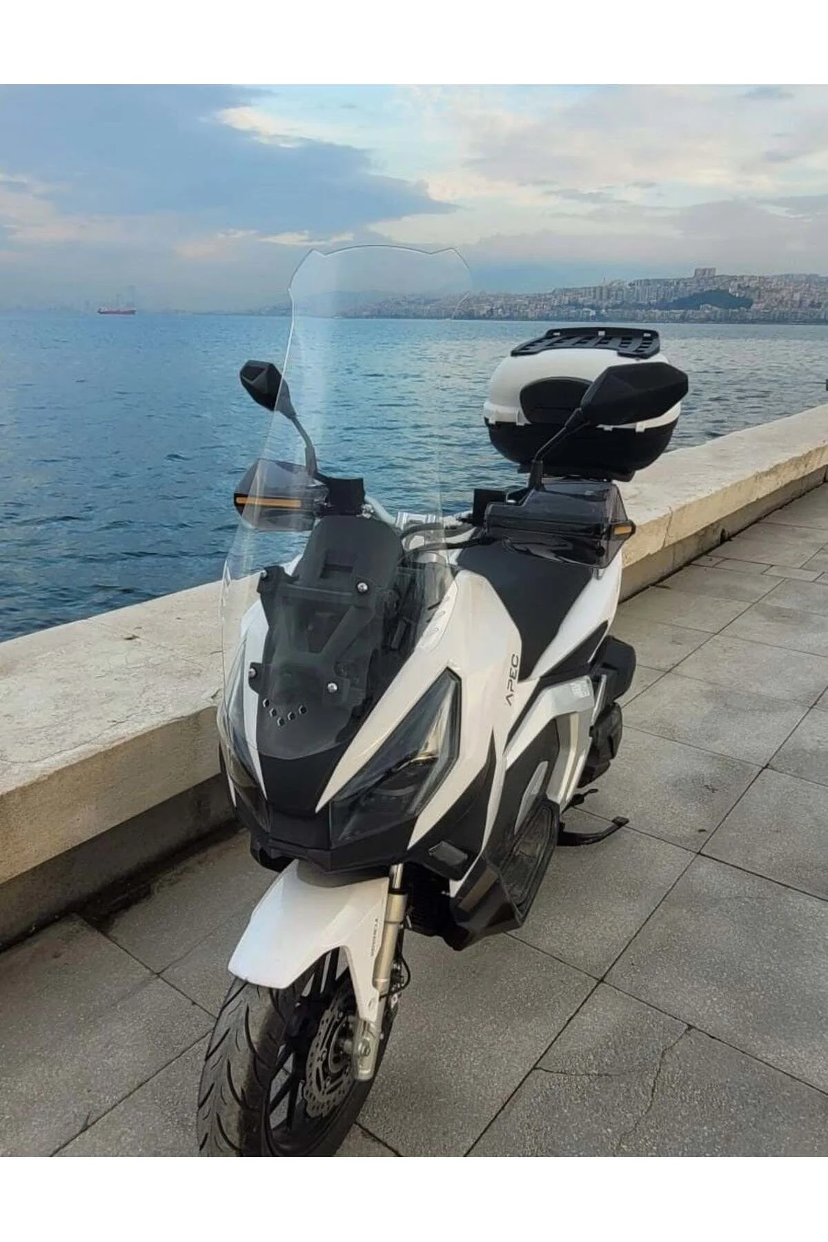 RMG Moto Gusto Dream 150 Ön Cam 2023-2026 Model 65cm Şeffaf Renkli 4mm ORTA BOYLU